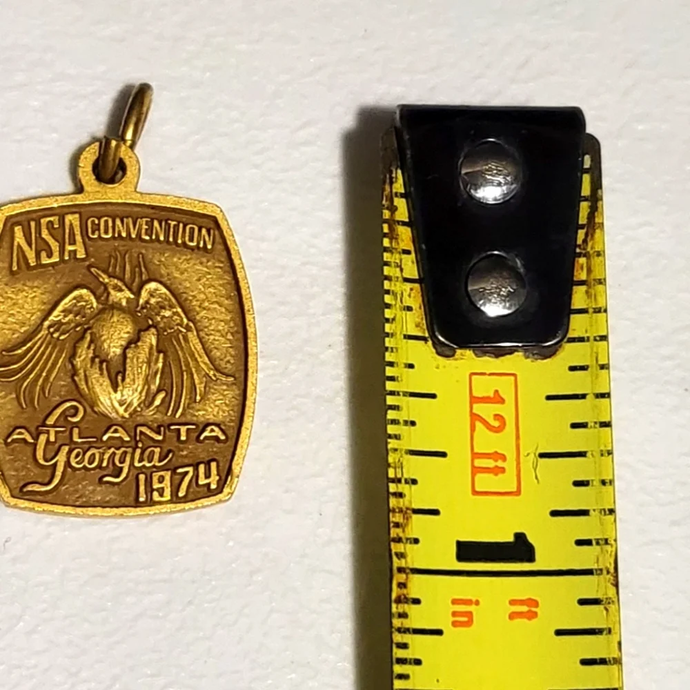 Vintage 1974‎ Goldtone Atlanta Georgia NSA Professional Pin